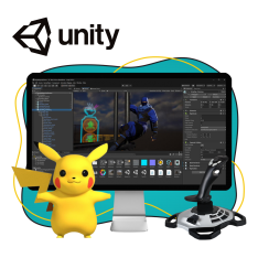 Мир игр на Unity 2D на популярном движке + AI-помощники - КИБЕРшкола программирования для детей, компьютерные курсы для школьников, начинающих и подростков - KIBERone г. Калининград