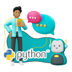 Умный чат-бот на Python - КИБЕРшкола программирования для детей, компьютерные курсы для школьников, начинающих и подростков - KIBERone г. Калининград