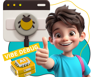 Тестирование & Vibe Debug. Охотники за багами - КИБЕРшкола программирования для детей, компьютерные курсы для школьников, начинающих и подростков - KIBERone г. Калининград