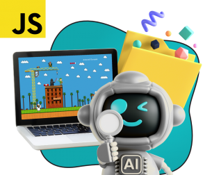 Язык программирования JavaScript + AI. Проектное обучение + геймификация + AI-помощники - КИБЕРшкола программирования для детей, компьютерные курсы для школьников, начинающих и подростков - KIBERone г. Калининград